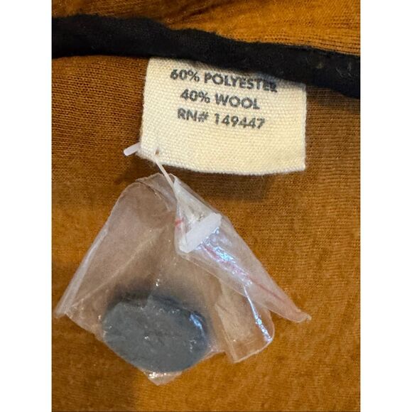 The Normal Brand Men's Wool Blend Balboa City Hooded Peacoat Jacket Navy Blue XL - Picture 6 of 6